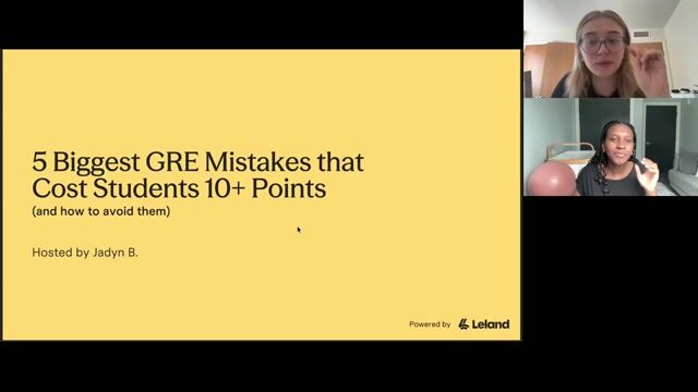 5 Biggest GRE Mistakes that Cost Students 10+ Points (and How to Avoid Them) [8/6/2026] (Recording)