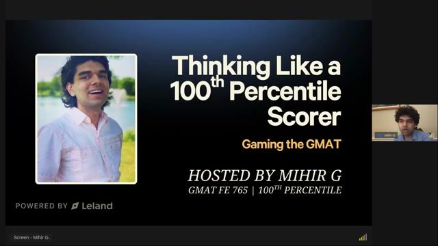 Thinking Like a 100th Percentile Scorer: Gaming the GMAT