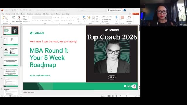 MBA Round 1: Your 5 Week Roadmap [7/30/2026] (Recording)