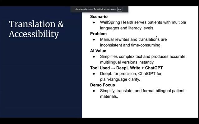 Translation & Accessibility (Using DeepL + ChatGPT)