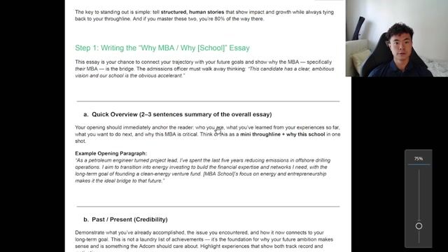 Writing the “Why MBA?” Essay