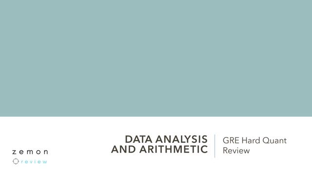 Review Hard Data Analysis & Arithmetic