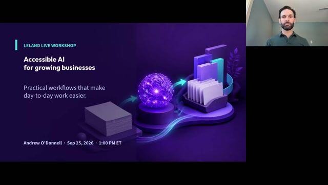 AI Made Accessible: Real Power for Small and Mid-Sized Businesses [9/25/2026] (Recording)