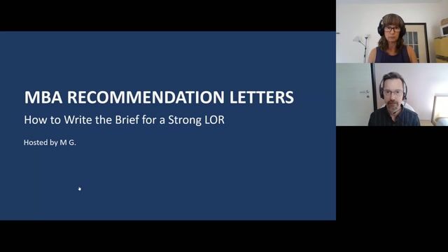 MBA Recommendation Letters: How to Write the Brief for a Strong LOR [10/15/2026] (Recording)
