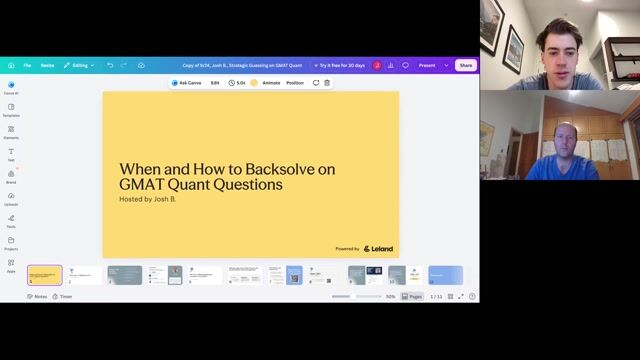 When and How to Backsolve on GMAT Quant Questions [10/22/2026] (Recording)