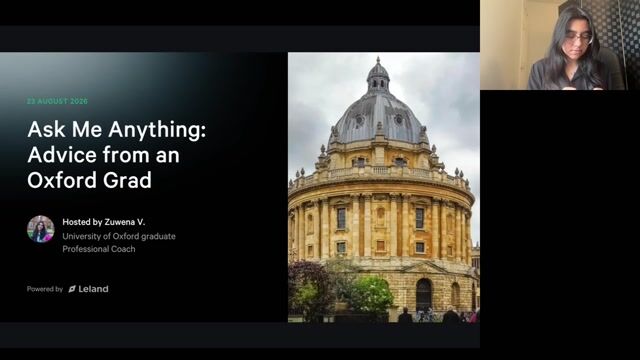 Personal Statement Office Hours: Advice from an Oxford Grad [8/23/2026] (Recording)