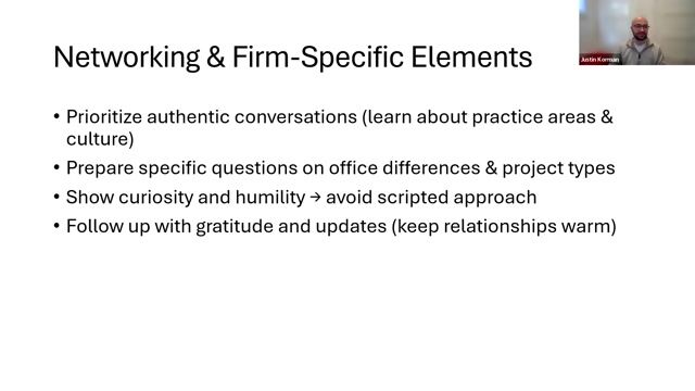 Boston Consulting Group: Networking and Firm-Specific Elements