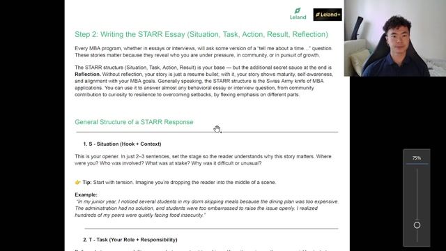 Writing the STARR Essay
