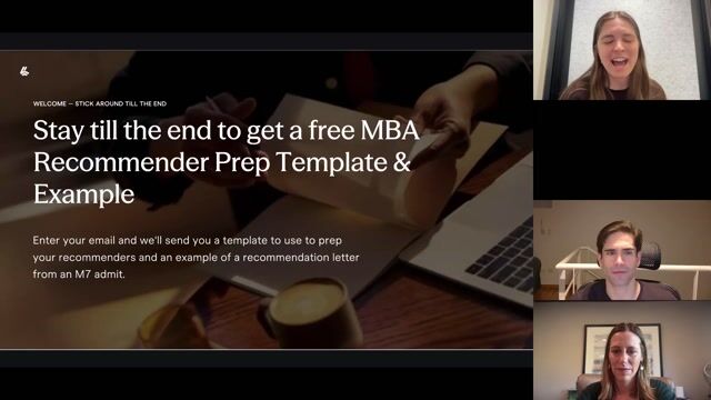 How to Build an MBA Application That Gets You In Anywhere [10/26/2026] (Recording)