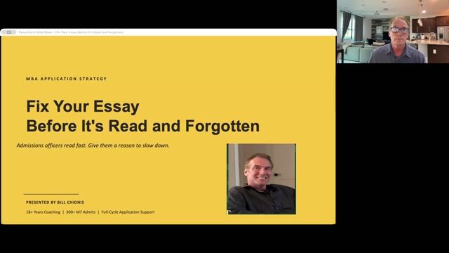 Fix Your Essay Before It's Read and Forgotten [8/18/2026] (Recording)