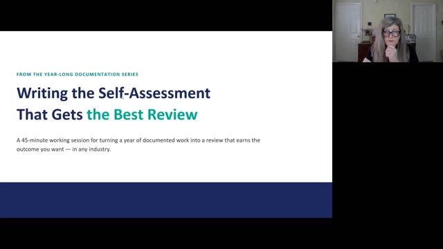 Mastering the Self-Assessment: Own Your Year End Review [10/23/2026] (Recording)