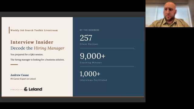 Interview Insider: Decode the Hiring Manager [10/29/2026] (Recording)
