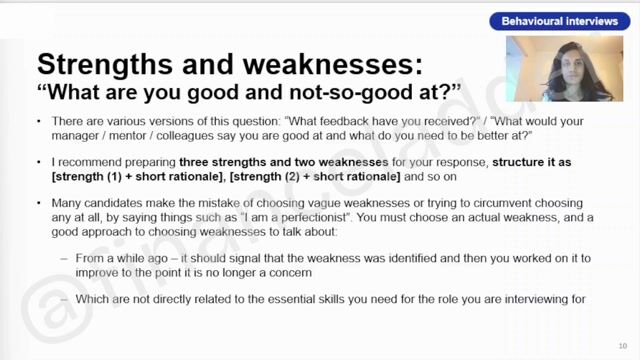 Strengths & Weaknesses: What to Say (and Avoid)