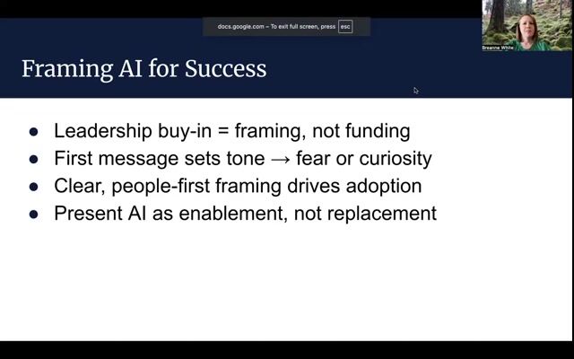 Leadership & Action: Framing AI for Success