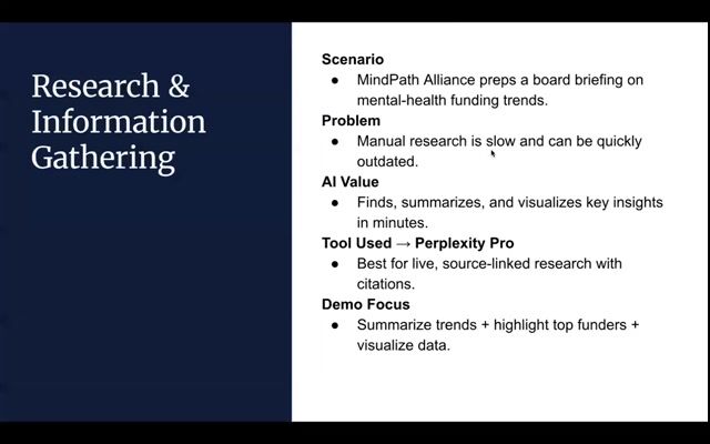 Research & Information Gathering (using Perplexity)