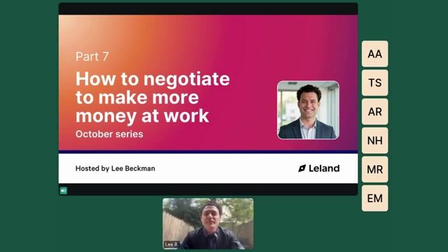 October Series Session 7: Negotiating Confidently