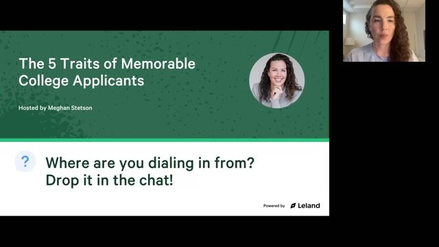 The 5 Traits of Memorable College Applicants [7/1/2026] (Recording)