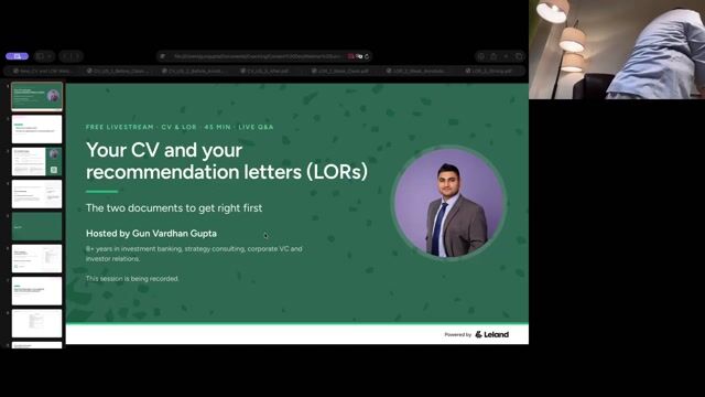 CV and LORs (Recommendation letters): Two documents to get right first [10/15/2026] (Recording)