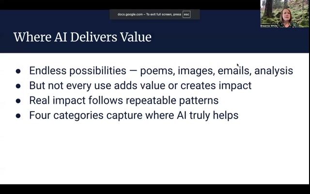 Where AI Delivers Value