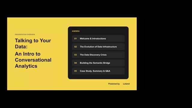 Talking to Your Data: An Intro to Conversational Analytics [9/16/2026] (Recording)