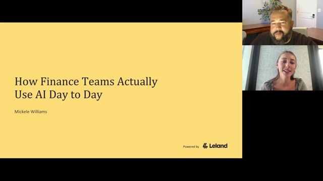 How Finance Teams Actually Use AI Day to Day [8/21/2026] (Recording)