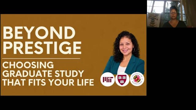 Beyond Prestige: Choosing a Master’s or PhD That Fits Your Goals & Life [10/28/2026] (Recording)