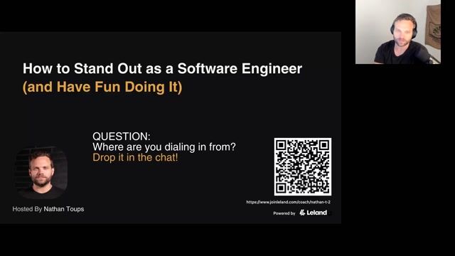 How to Stand Out as a Software Engineer (and Have Fun Doing It) [7/2/2026] (Recording)