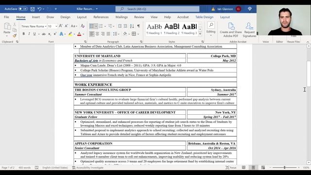 Deep Dive: Build a Consulting Resume Template