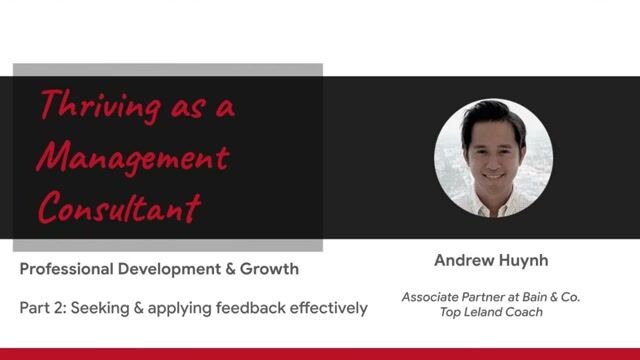 Seeking and Applying Feedback Effectively