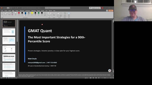 GMAT Quant: The Most Important Strategies for a 90th-Percentile Score [8/27/2026] (Recording)