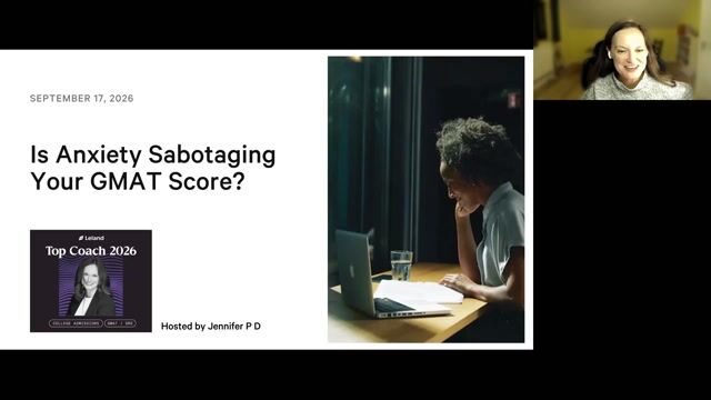 Is Anxiety Sabotaging Your GMAT Score? [9/17/2026] (Recording)