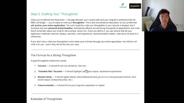 Crafting Your Throughline