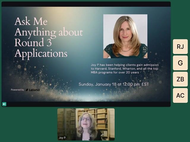Ask Me Anything About Round 3 MBA Applications