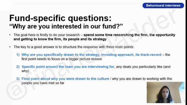 How to Nail “Why This Fund?”
