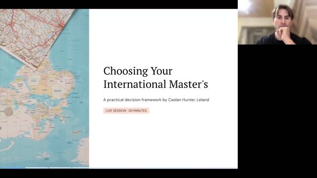Choosing your international master's: a decision framework [8/24/2026] (Recording)