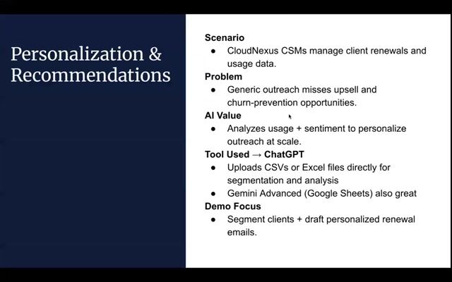 Personalization & Recommendations (Using ChatGPT)