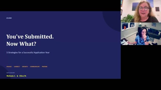 You've Submitted, Now What? 5 Strategies for a Successful Application Year [9/15/2026] (Recording)