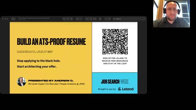 Build an ATS-proof resume [7/27/2026] (Recording)