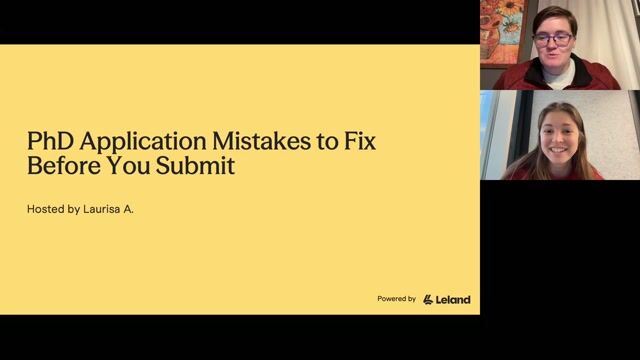 PhD Application Mistakes to Fix Before You Submit [10/27/2026] (Recording)