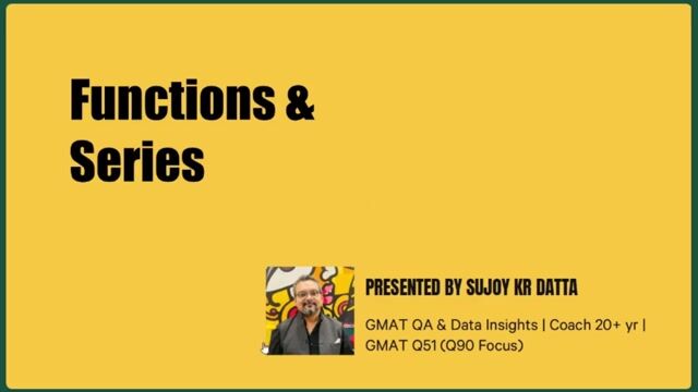 Functions and Series for GMAT and GRE