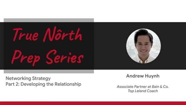 Networking Strategy: Developing the Relationship