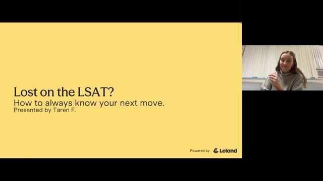 Lost on the LSAT? How to Always Know Your Next Move [10/12/2026] (Recording)