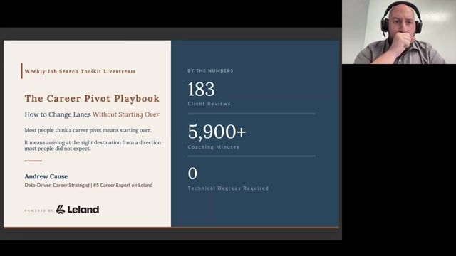 The Career Pivot Playbook: How to Change Lanes Without Starting Over [9/8/2026] (Recording)