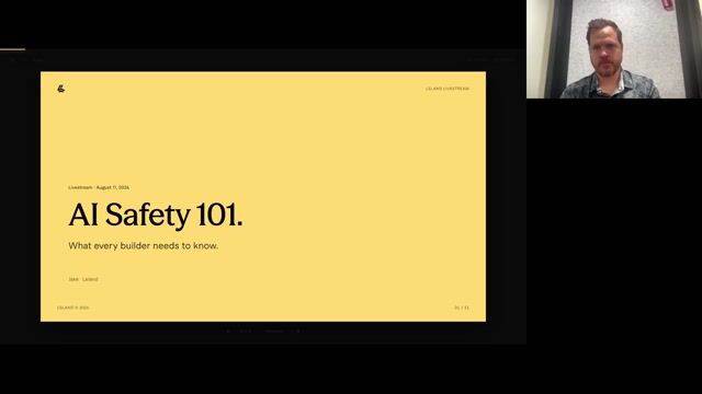 AI Safety 101: What Every Builder Needs to Know [8/11/2026] (Recording)