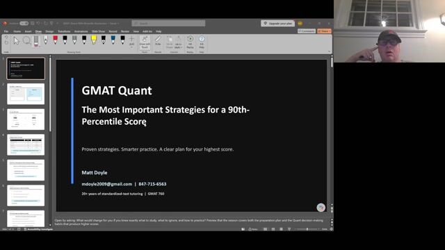 GMAT Quant: The Most Important Strategies for a 90th-Percentile Score [10/4/2026] (Recording)