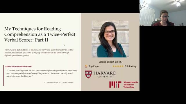 My GRE Techniques as a Twice-Perfect Verbal Scorer Part 2: Text Completion [8/24/2026] (Recording)